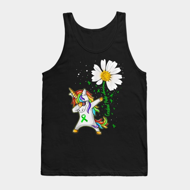 Unicorn CEREBRAL PALSY Awareness Daisy Tank Top by cruztdk5